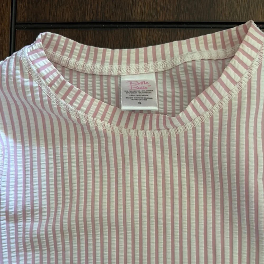 Pink Striped RuffleButts Set - Picture 2 of 3